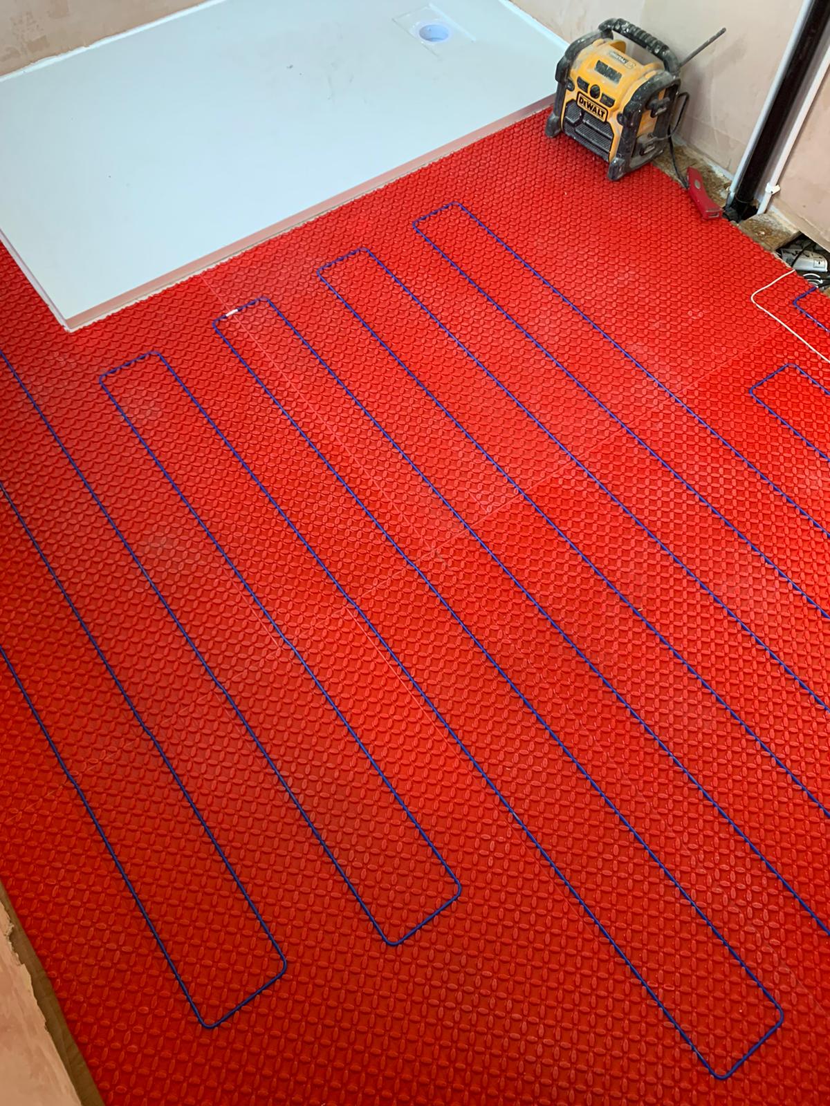 Electric Underfloor heating in bathrrom