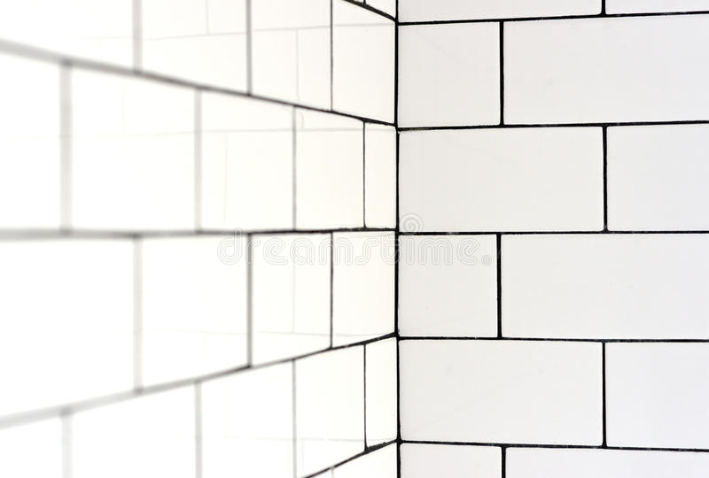 White vintage metro tiles